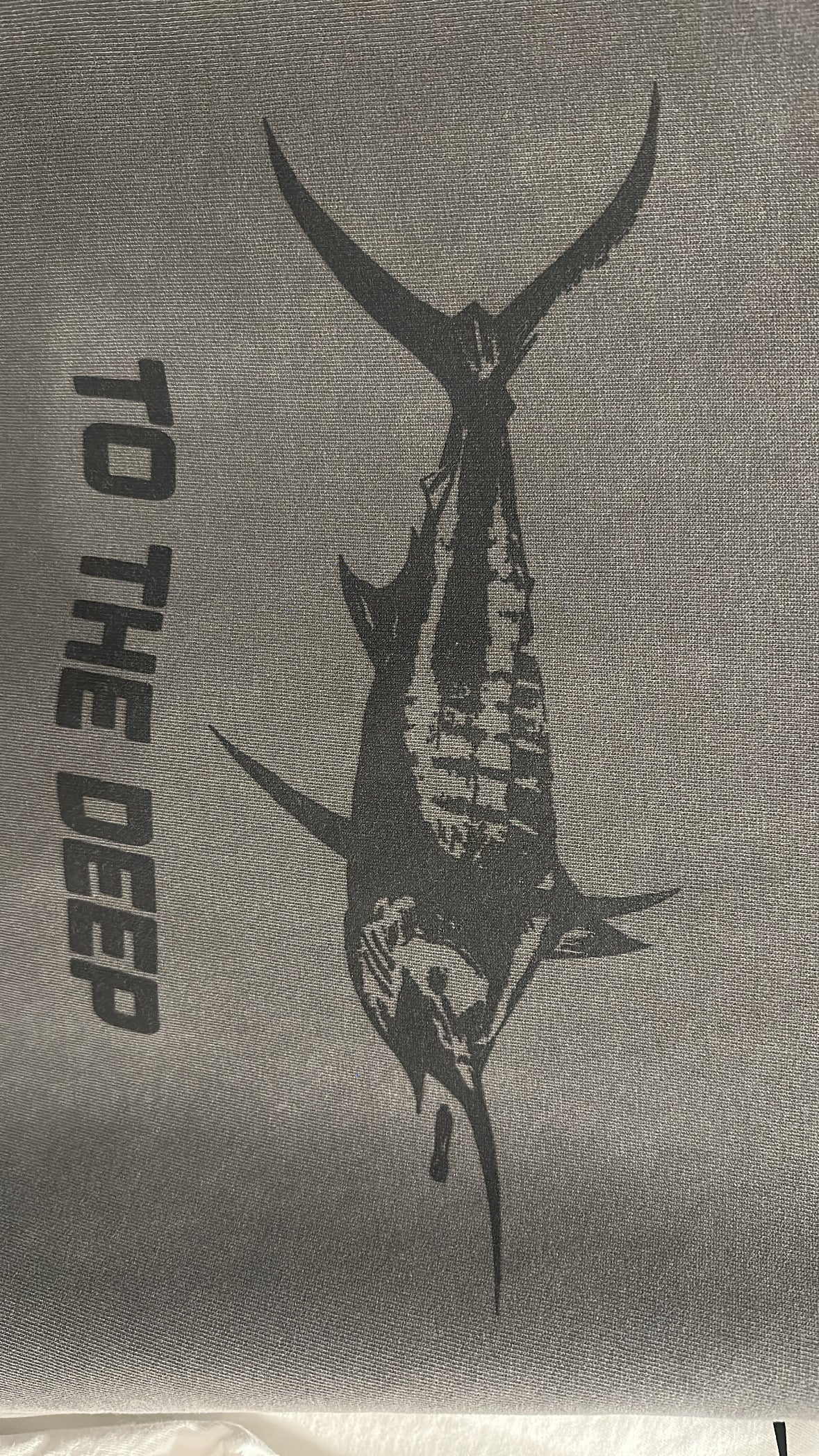 “TO THE DEEP” CHARCOAL GREY SWEATSHIRT